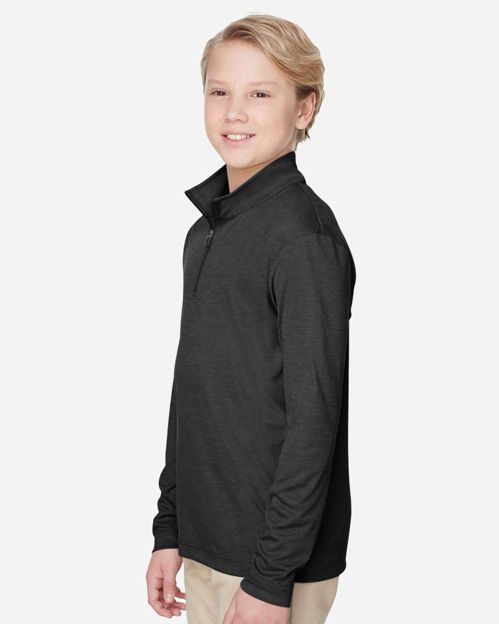 Team 365-TT31HY-Youth Zone Sonic Heather Performance Quarter-Zip Pullolver - Image 10