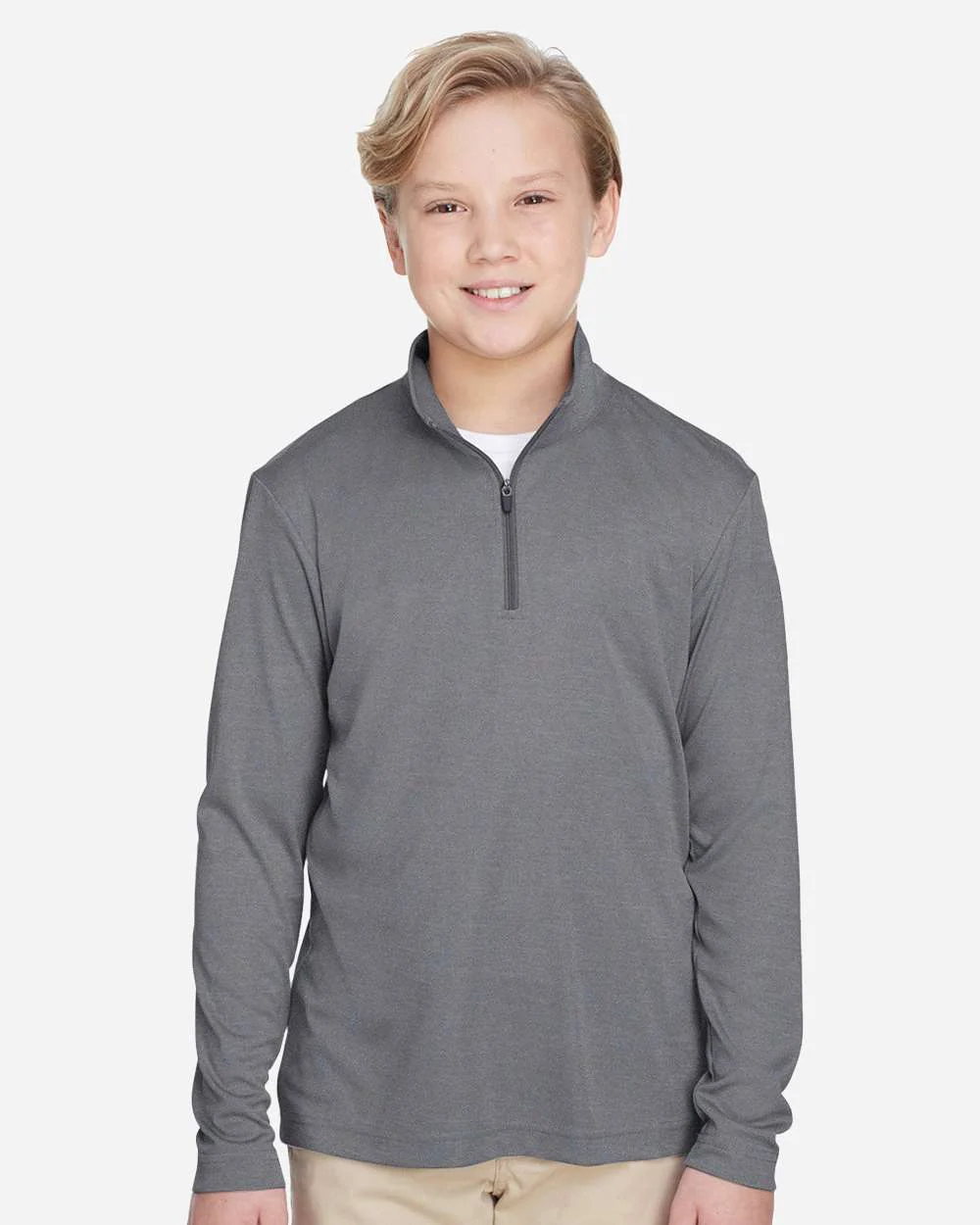 Team 365-TT31HY-Youth Zone Sonic Heather Performance Quarter-Zip Pullolver - Image 14