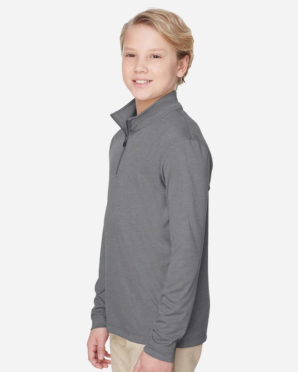 Team 365-TT31HY-Youth Zone Sonic Heather Performance Quarter-Zip Pullolver - Image 15