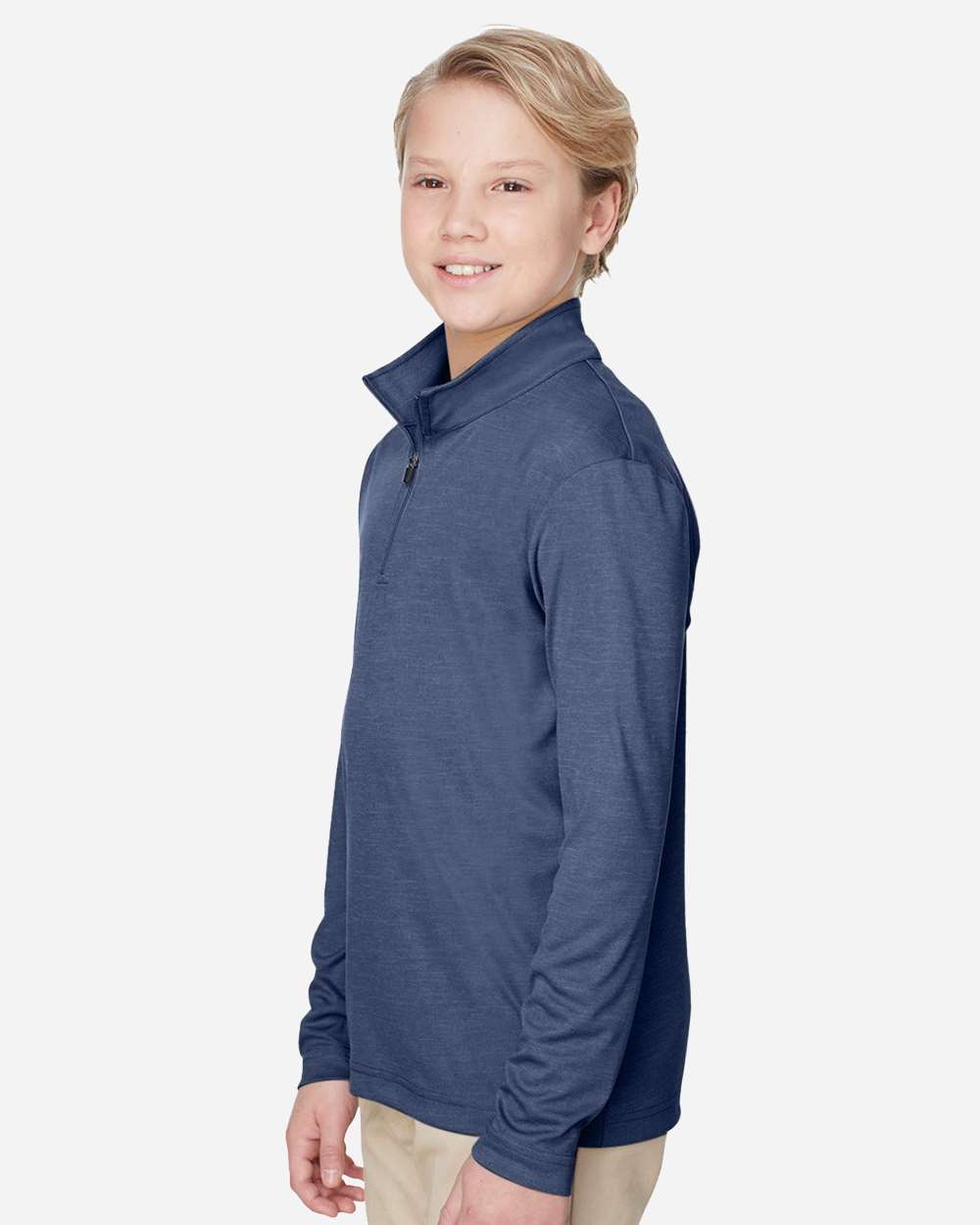 Team 365-TT31HY-Youth Zone Sonic Heather Performance Quarter-Zip Pullolver - Image 20
