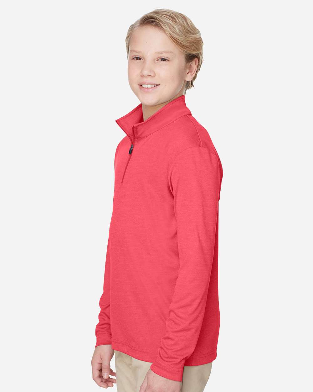 Team 365-TT31HY-Youth Zone Sonic Heather Performance Quarter-Zip Pullolver - Image 35