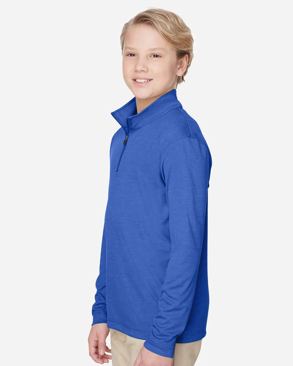 Team 365-TT31HY-Youth Zone Sonic Heather Performance Quarter-Zip Pullolver - Image 40