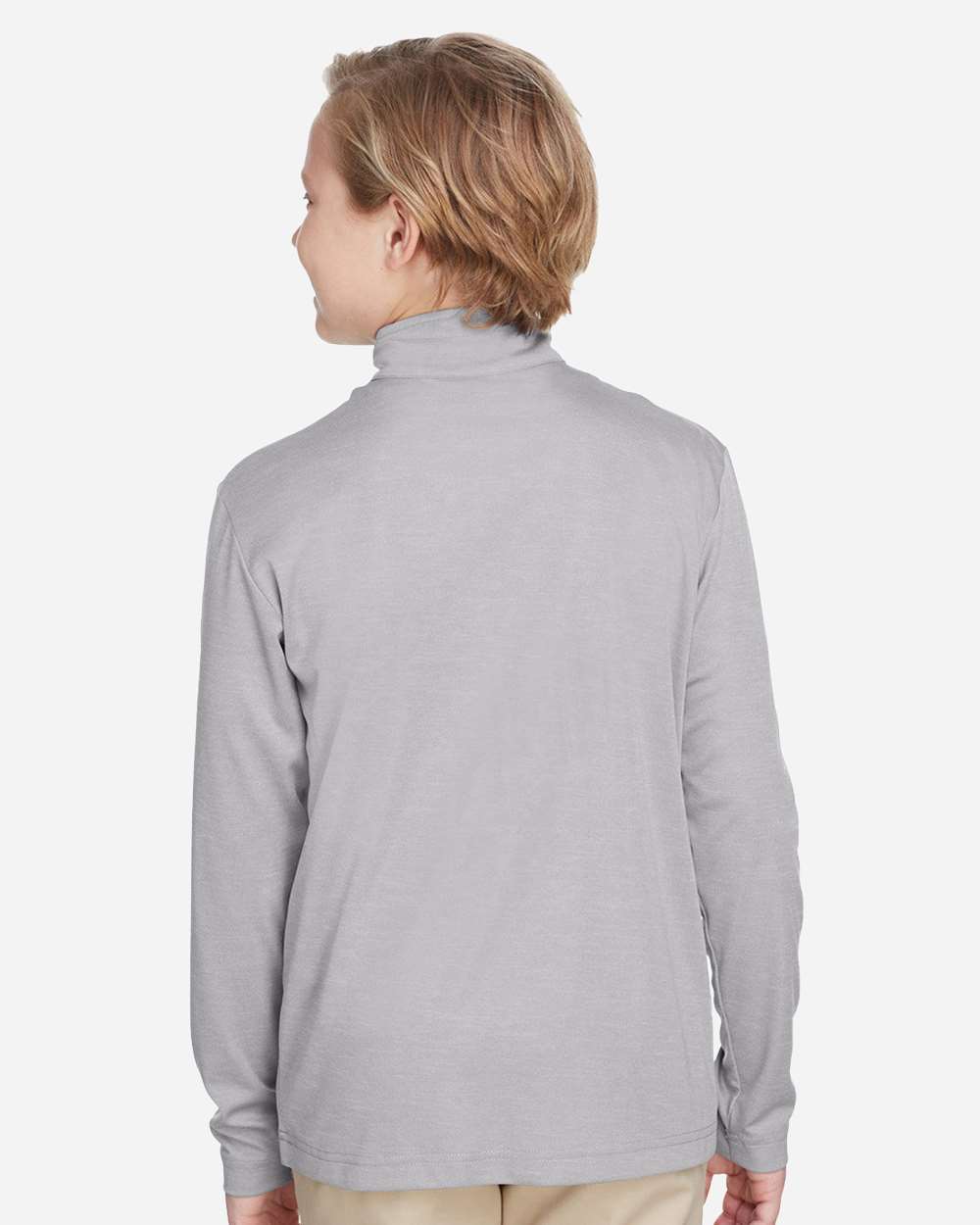 Team 365-TT31HY-Youth Zone Sonic Heather Performance Quarter-Zip Pullolver - Image 5