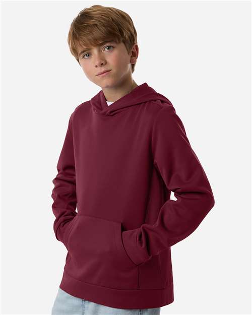 Team 365-TT400Y-Youth Squad Hooded Tech Fleece Pullover - Image 36