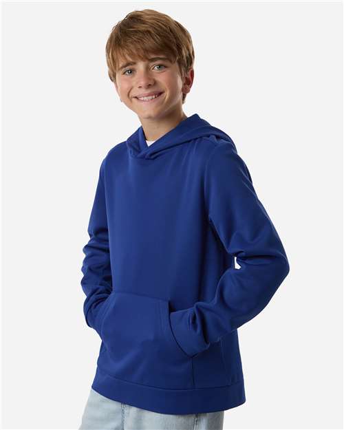 Team 365-TT400Y-Youth Squad Hooded Tech Fleece Pullover - Image 48