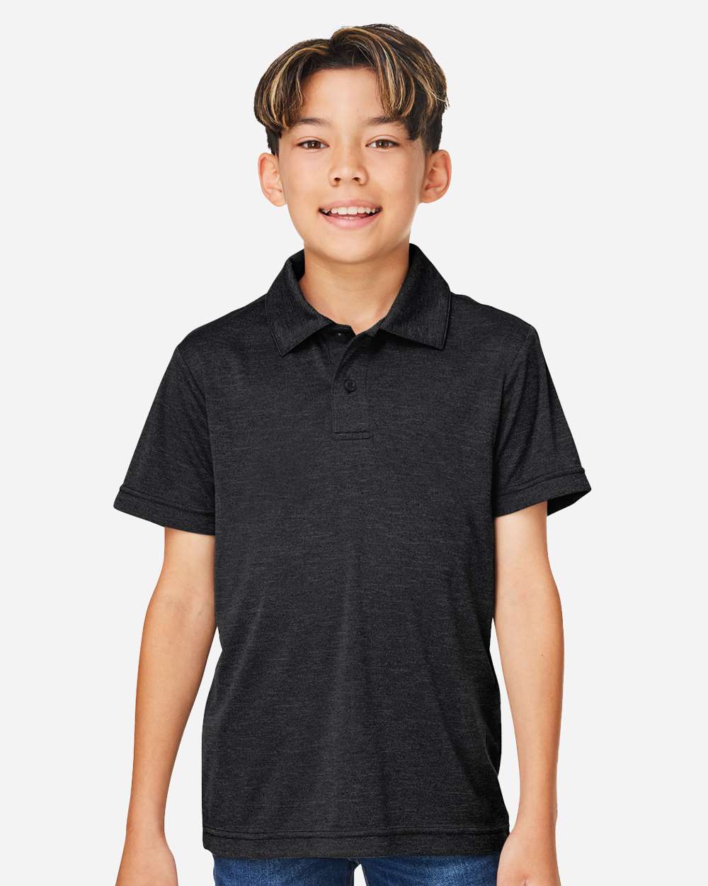 Team 365-TT51HY-Youth Zone Sonic Heather Performance Polo - Image 11