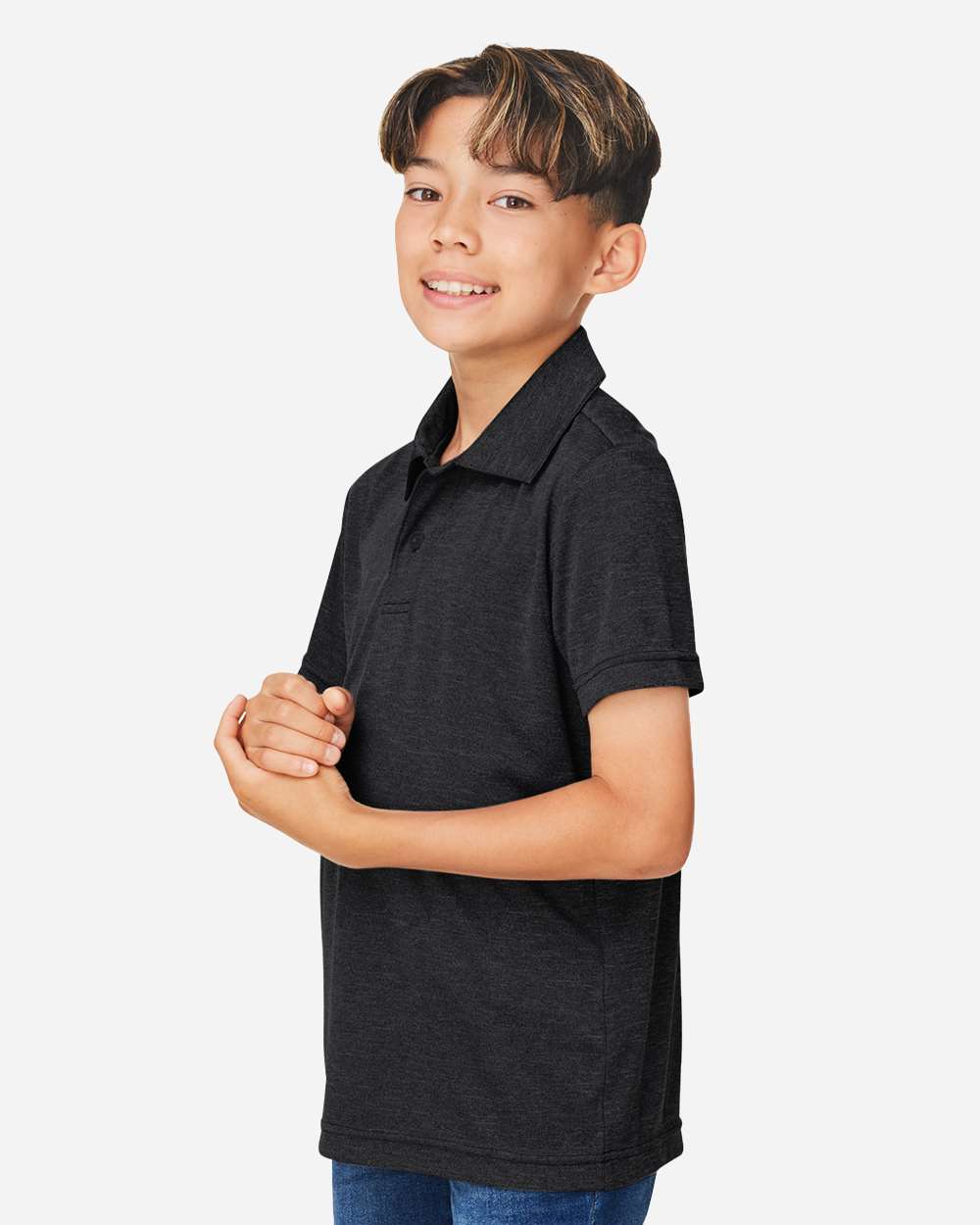 Team 365-TT51HY-Youth Zone Sonic Heather Performance Polo - Image 12