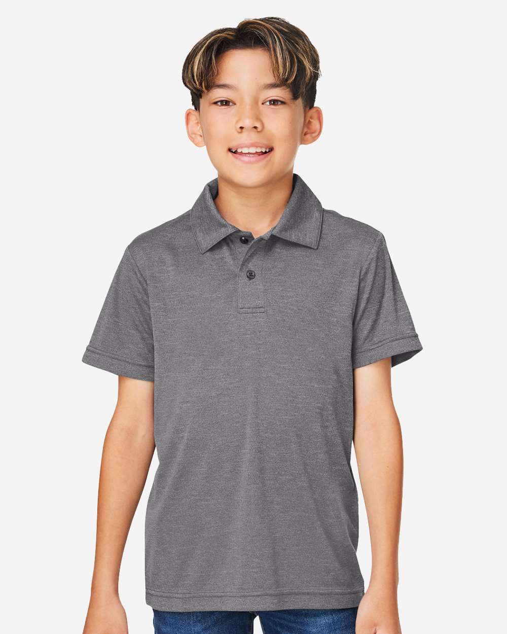 Team 365-TT51HY-Youth Zone Sonic Heather Performance Polo - Image 17