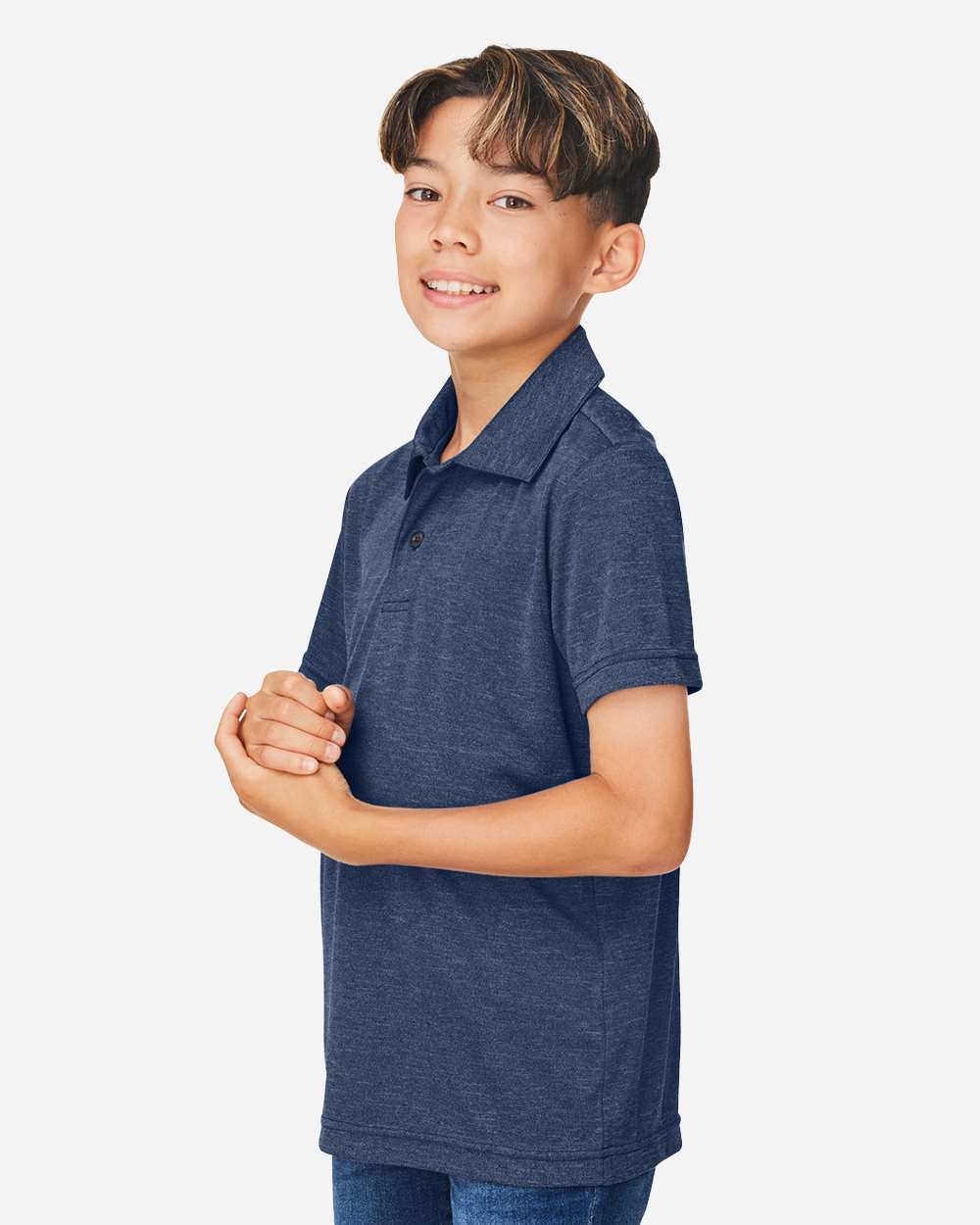 Team 365-TT51HY-Youth Zone Sonic Heather Performance Polo - Image 24