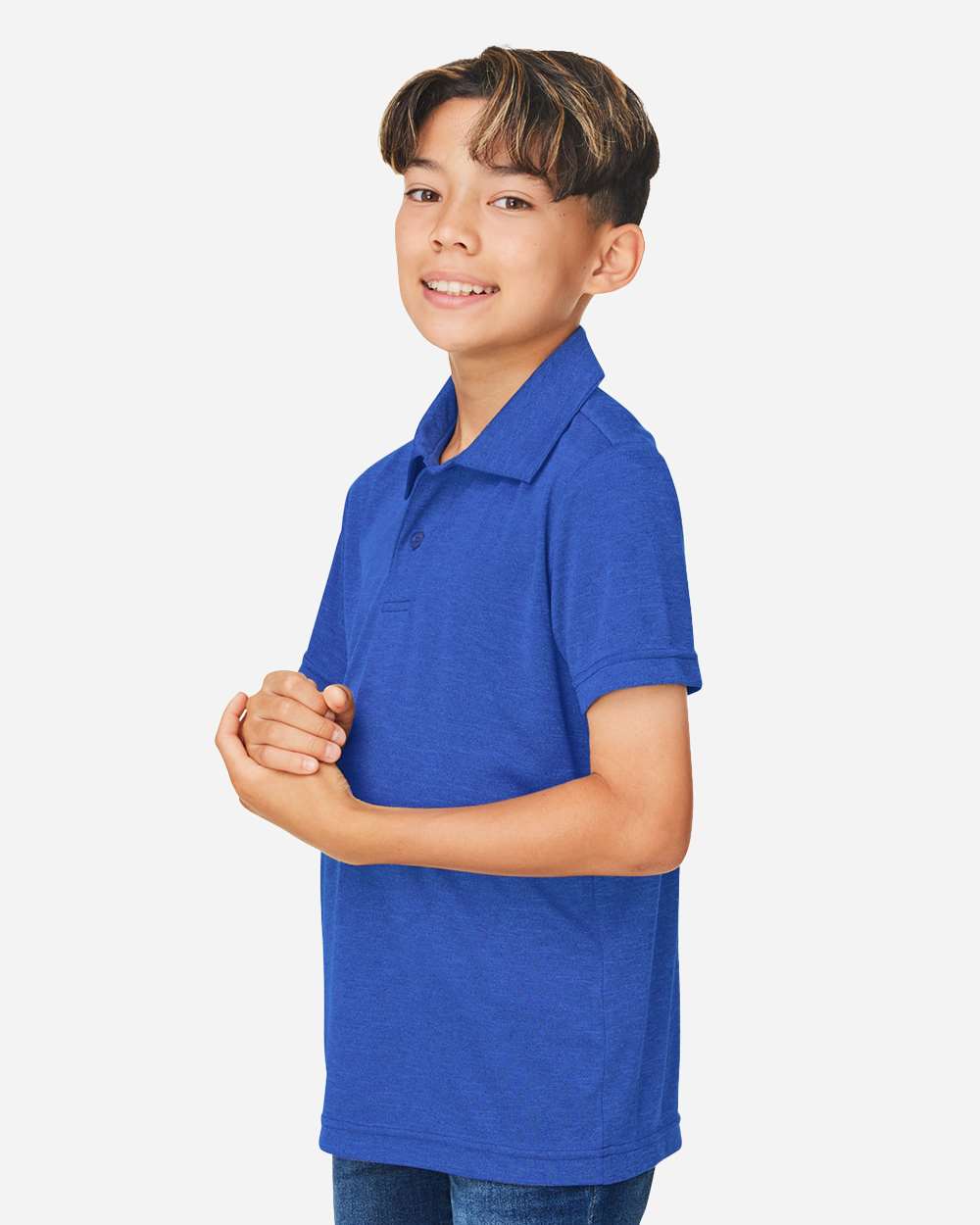 Team 365-TT51HY-Youth Zone Sonic Heather Performance Polo - Image 30