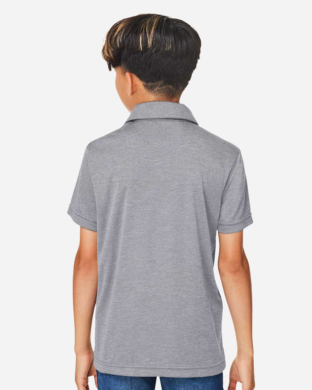 Team 365-TT51HY-Youth Zone Sonic Heather Performance Polo - Image 6