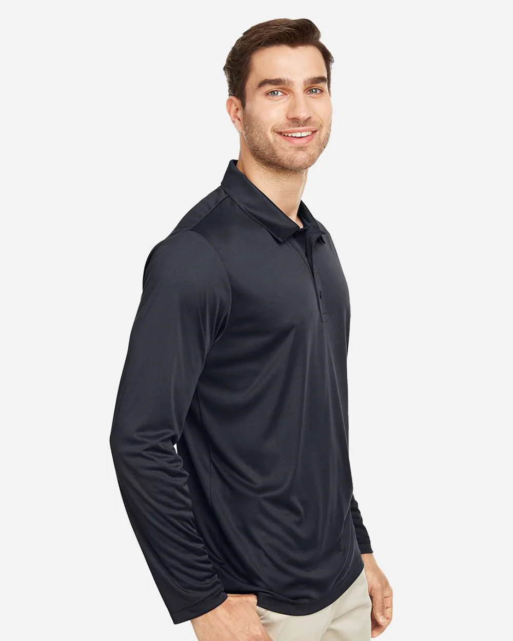 Team 365-TT51L-Men's Zone Performance Long Sleeve Polo - Image 5