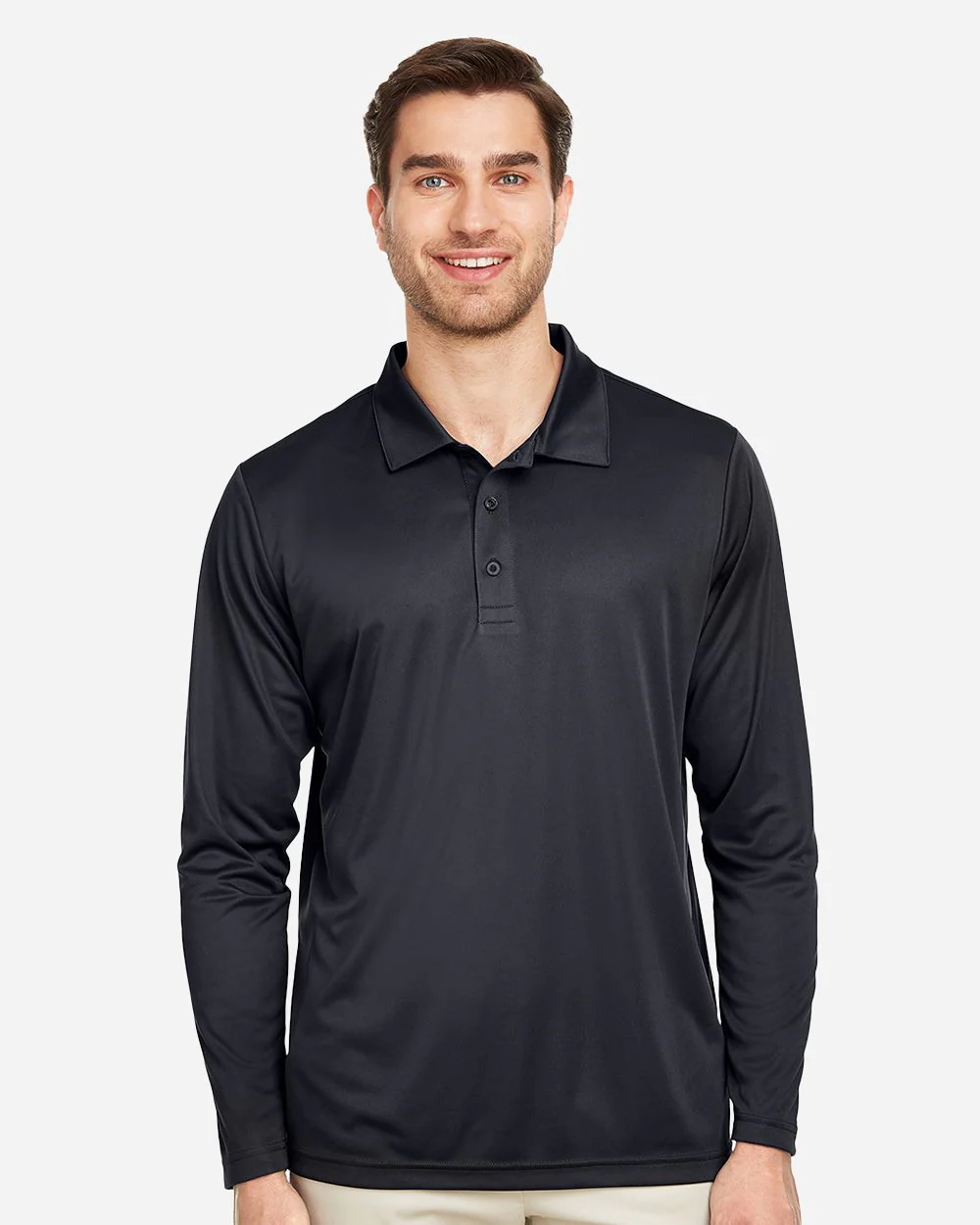 Team 365-TT51L-Men's Zone Performance Long Sleeve Polo - Image 7