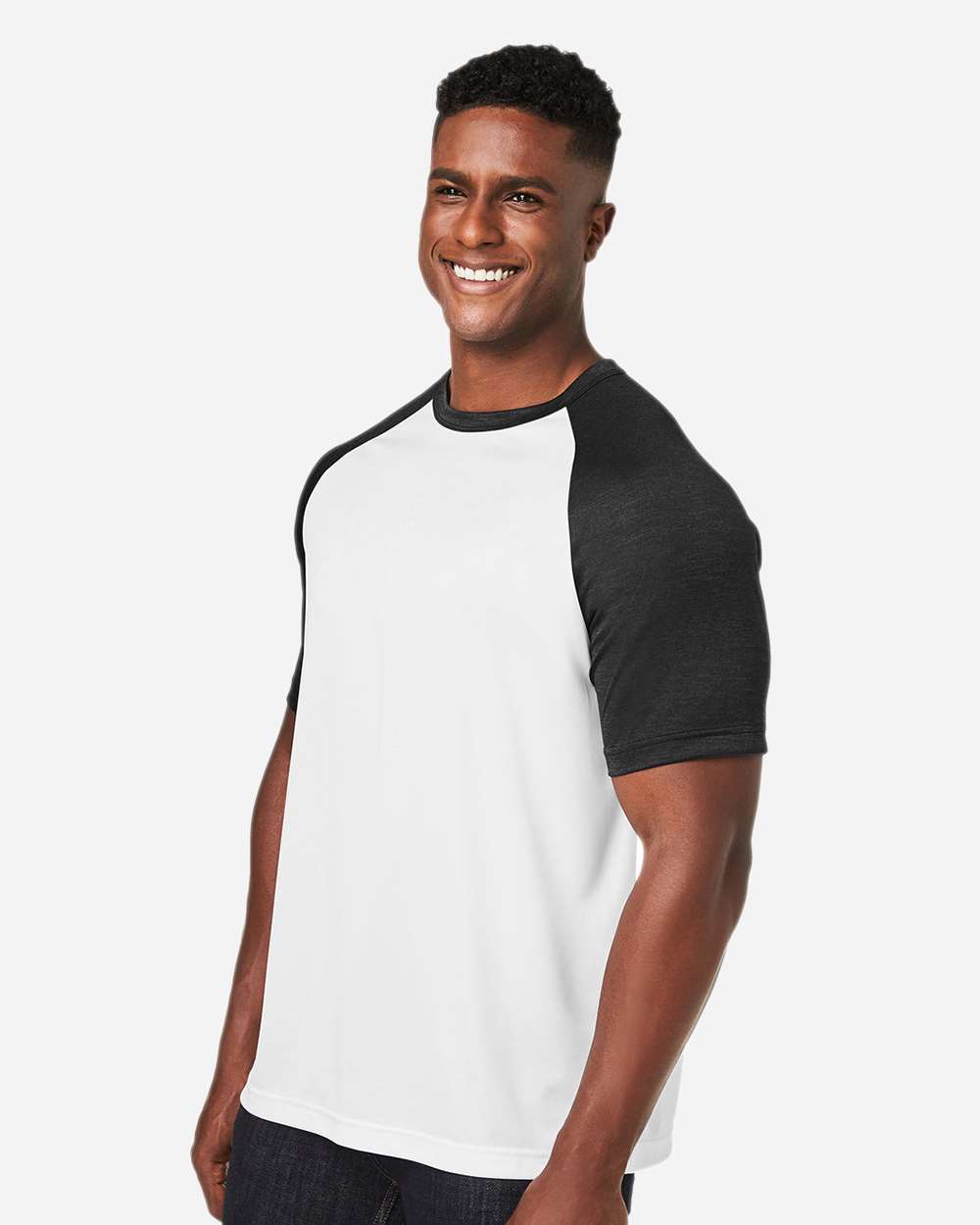 Team 365-TT62-Unisex Zone Colorblock Raglan T-Shirt - Image 30