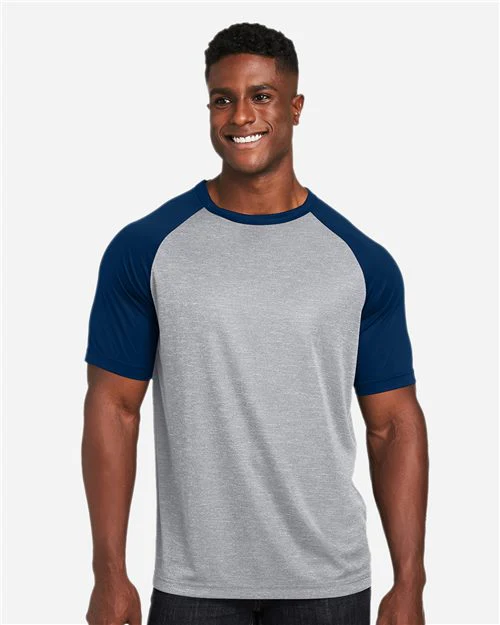 Team 365-TT62-Unisex Zone Colorblock Raglan T-Shirt - Image 39