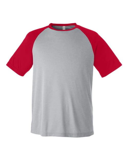 Team 365-TT62-Unisex Zone Colorblock Raglan T-Shirt - Image 40