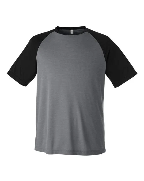 Team 365-TT62-Unisex Zone Colorblock Raglan T-Shirt - Image 41
