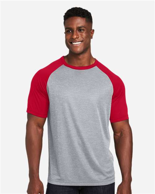 Team 365-TT62-Unisex Zone Colorblock Raglan T-Shirt - Image 46