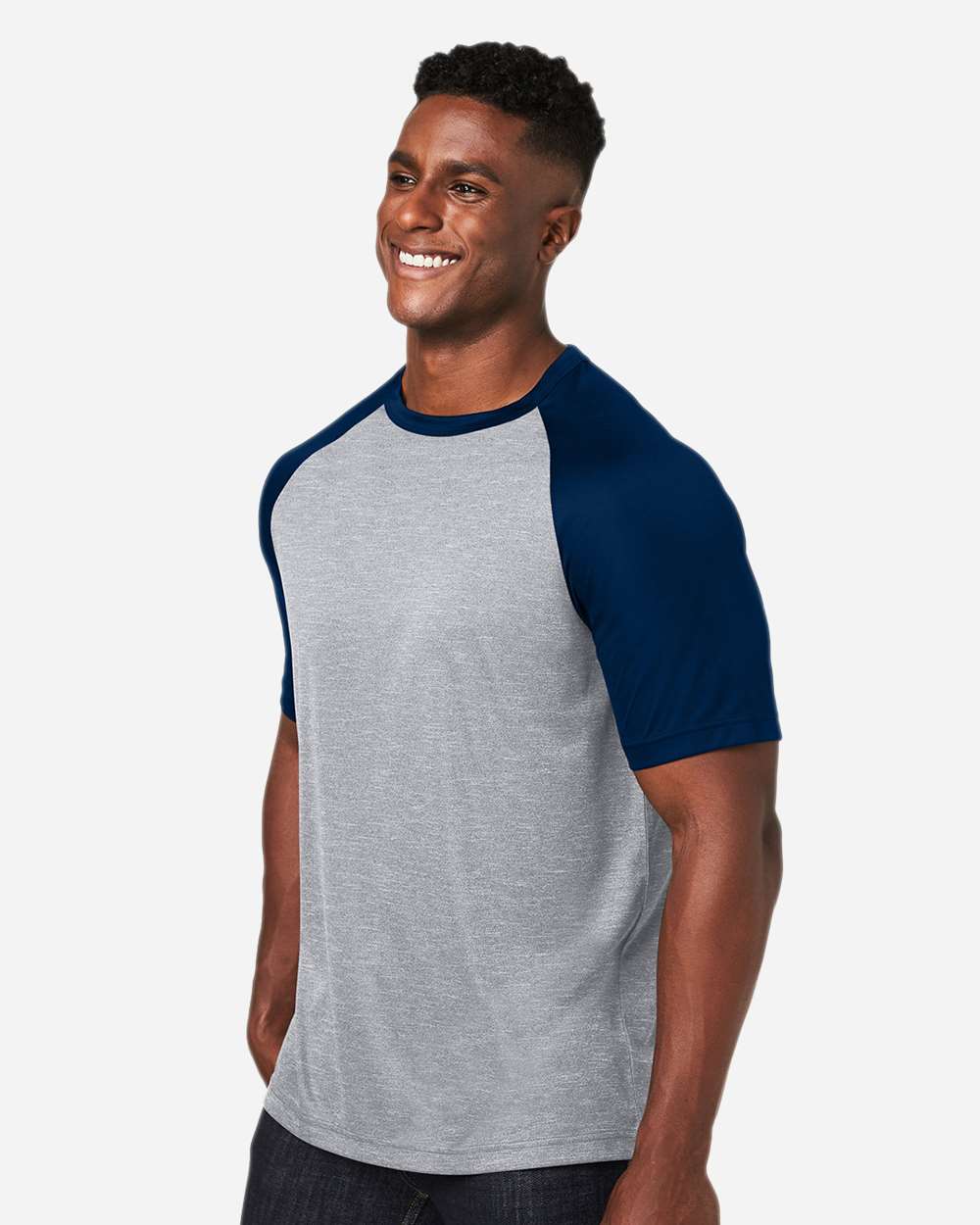 Team 365-TT62-Unisex Zone Colorblock Raglan T-Shirt - Image 5