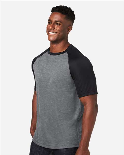 Team 365-TT62-Unisex Zone Colorblock Raglan T-Shirt - Image 50