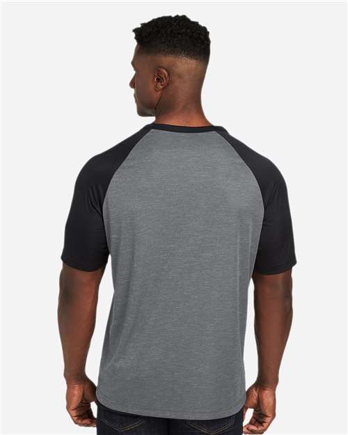 Team 365-TT62-Unisex Zone Colorblock Raglan T-Shirt - Image 51