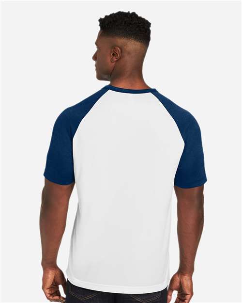Team 365-TT62-Unisex Zone Colorblock Raglan T-Shirt - Image 54