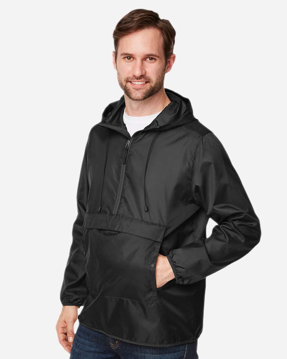 Team 365-TT77-Unisex Zone Protect Packable Anorak Jacket - Image 5