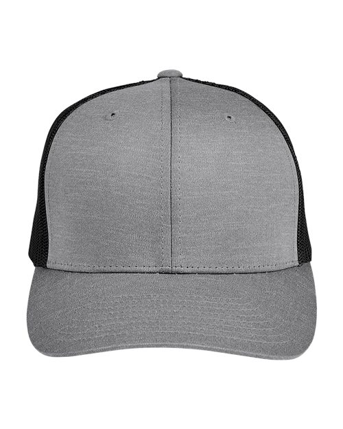 Team 365-TT802Y-Youth Zone Sonic Heather Trucker Cap - Image 12