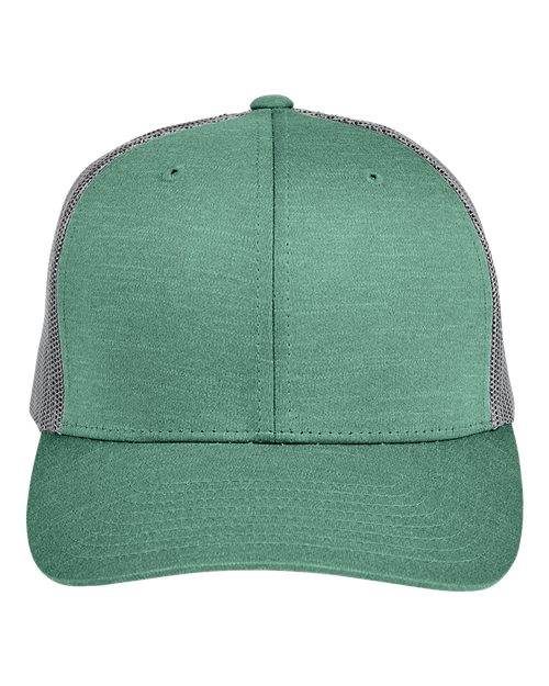 Team 365-TT802Y-Youth Zone Sonic Heather Trucker Cap - Image 14