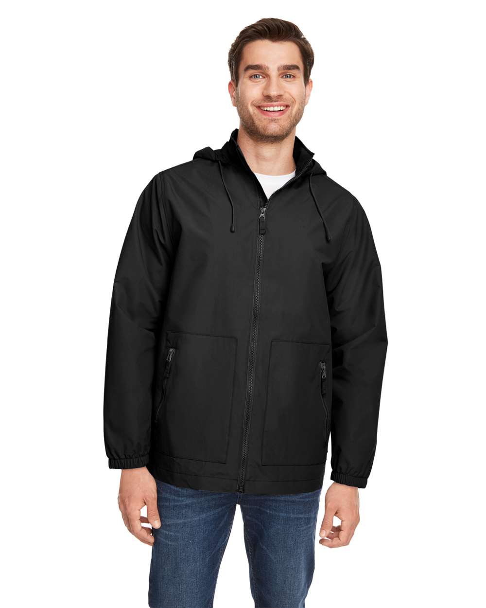 Team 365-TT87-Unisex Zone HydroSport™ Storm Flap Jacket - Image 4