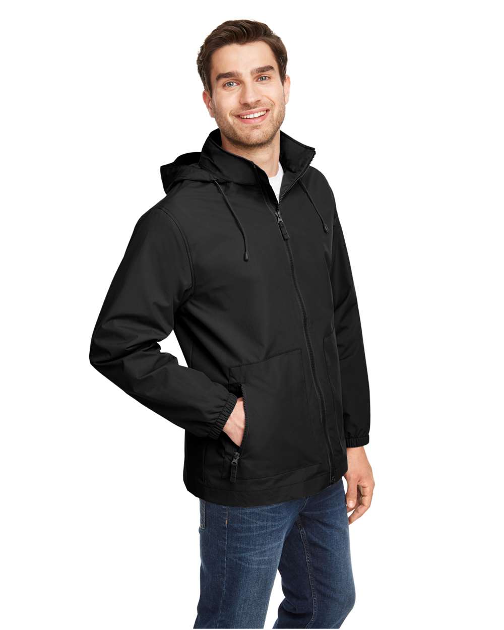 Team 365-TT87-Unisex Zone HydroSport™ Storm Flap Jacket - Image 5