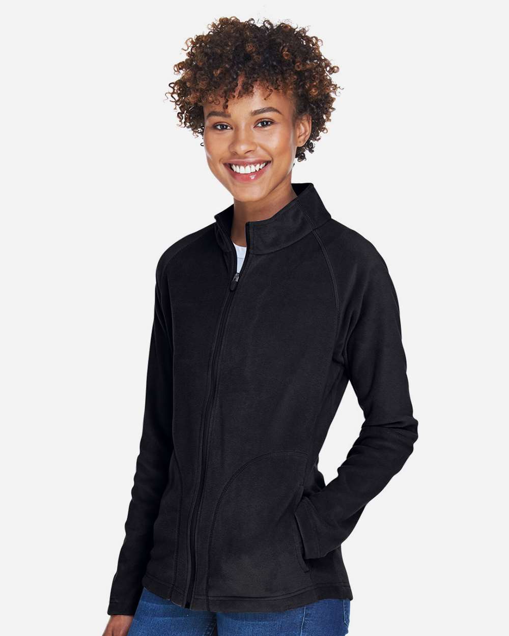 Team 365-TT90W-Women's Campus Microfleece Jacket - Image 4