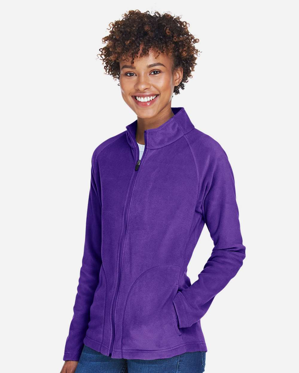 Team 365-TT90W-Women's Campus Microfleece Jacket - Image 40