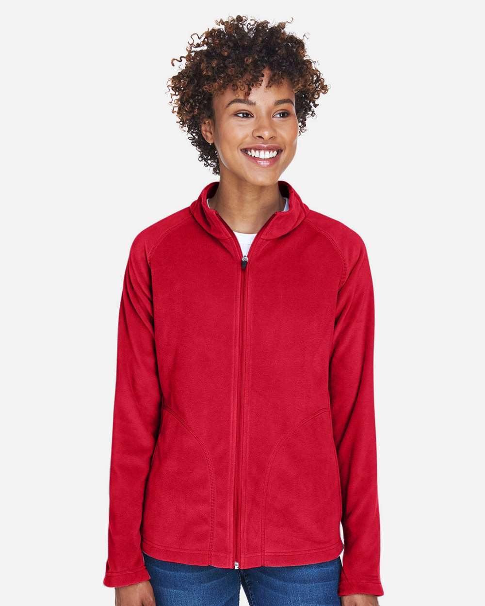 Team 365-TT90W-Women's Campus Microfleece Jacket - Image 44