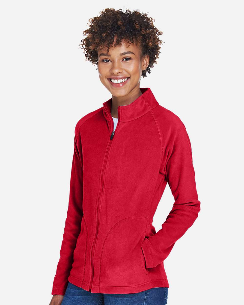 Team 365-TT90W-Women's Campus Microfleece Jacket - Image 45