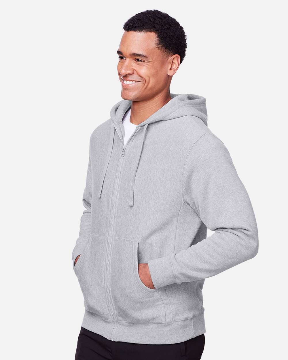Team 365-TT95-Unisex Zone HydroSport™ Heavyweight Full-Zip Hooded Sweatshirt - Image 4