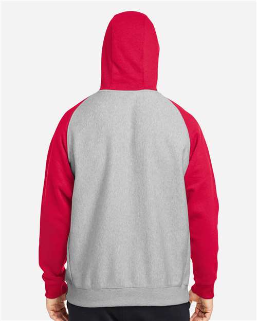 Team 365-TT96CB-Unisex Zone HydroSport™ Heavyweight Colorblock Hooded Sweatshirt - Image 29