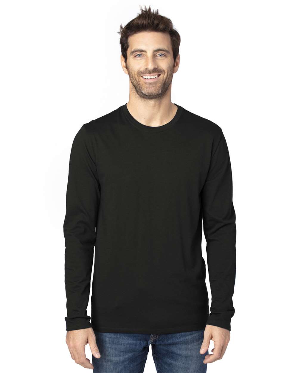 Threadfast Apparel-100LS-Ultimate CVC Long Sleeve T-Shirt - Image 2