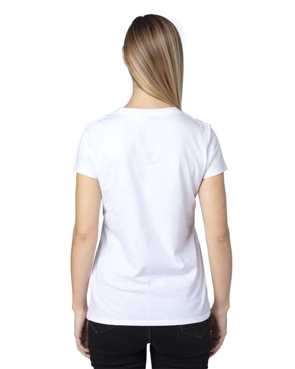 Threadfast Apparel-200RV-Women's Ultimate CVC V-Neck T-Shirt - Image 5