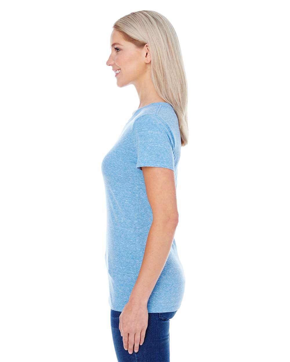 Threadfast Apparel-202A-Women's Tri-Blend Short-Sleeve T-Shirt - Image 20