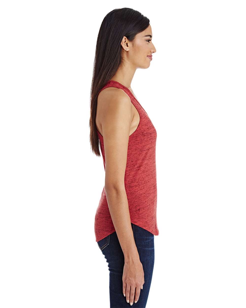 Threadfast Apparel-204LT-Women's Blizzard Jersey Racer Tank Top - Image 2