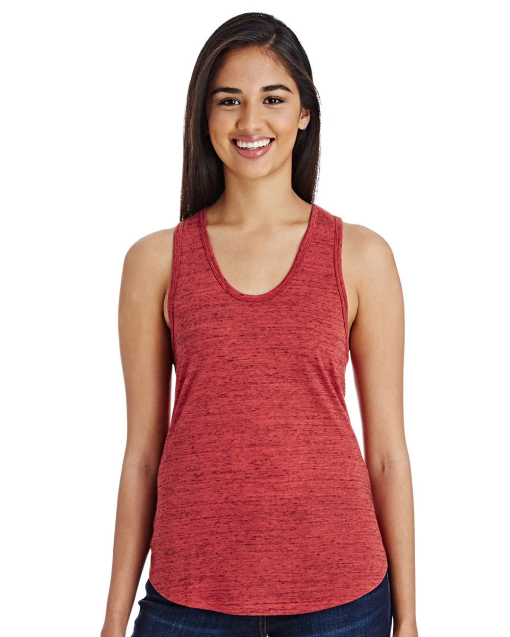Threadfast Apparel-204LT-Women's Blizzard Jersey Racer Tank Top - Image 3