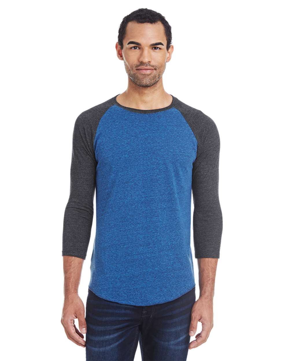 Threadfast Apparel-302G-Triblend Three-Quarter Sleeve Raglan T-Shirt - Image 17