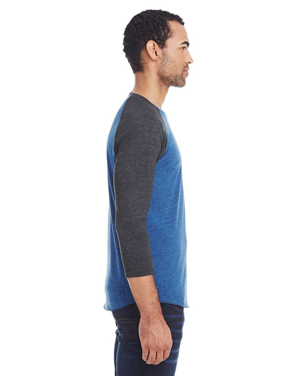 Threadfast Apparel-302G-Triblend Three-Quarter Sleeve Raglan T-Shirt - Image 18