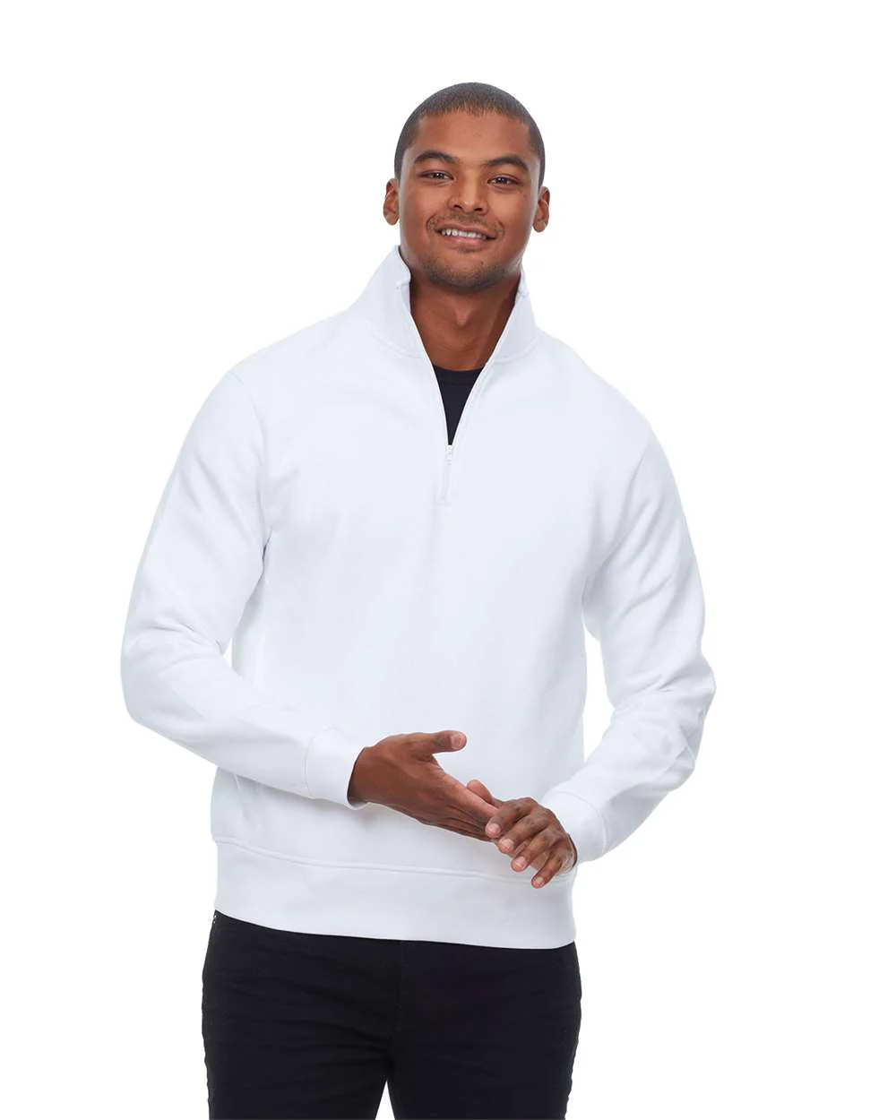 Threadfast Apparel-320Q-Ultimate Fleece Quarter-Zip Sweatshirt - Image 13