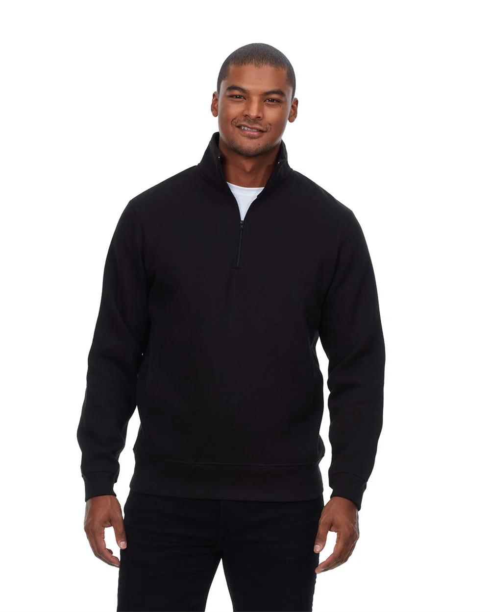 Threadfast Apparel-320Q-Ultimate Fleece Quarter-Zip Sweatshirt - Image 4