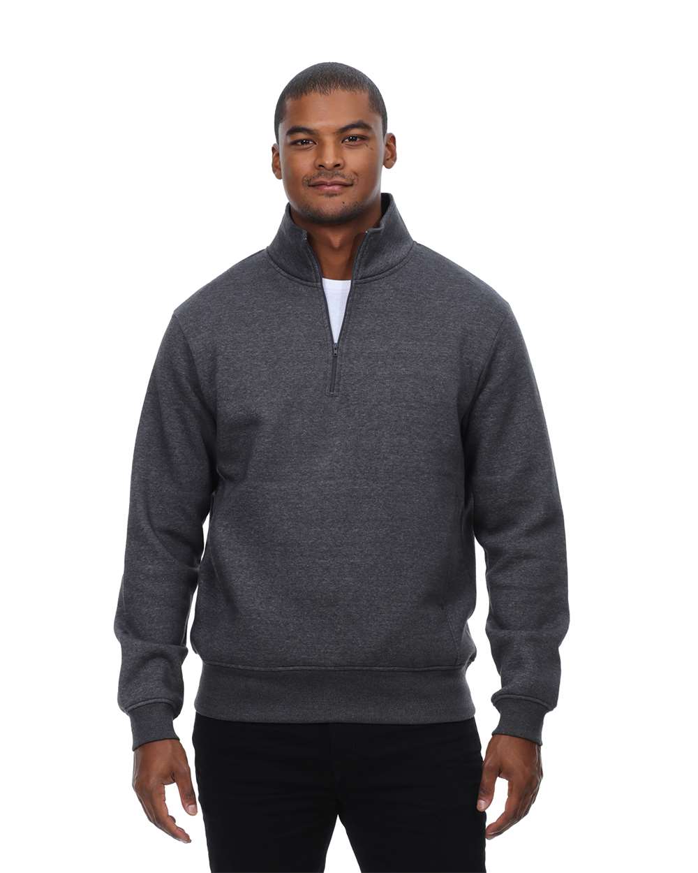 Threadfast Apparel-320Q-Ultimate Fleece Quarter-Zip Sweatshirt - Image 5