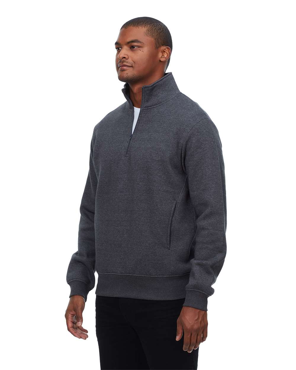 Threadfast Apparel-320Q-Ultimate Fleece Quarter-Zip Sweatshirt - Image 6