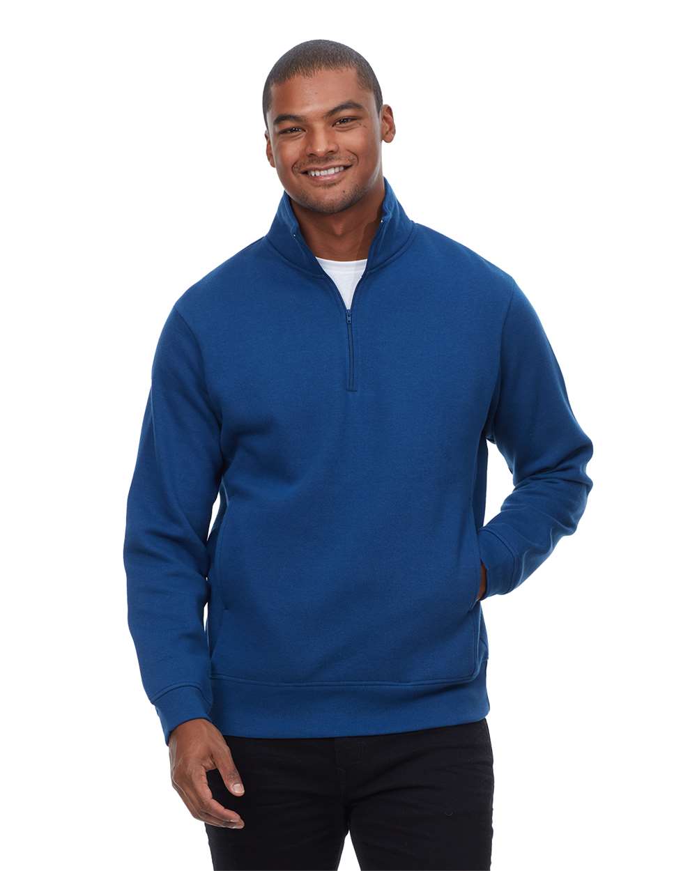 Threadfast Apparel-320Q-Ultimate Fleece Quarter-Zip Sweatshirt - Image 7