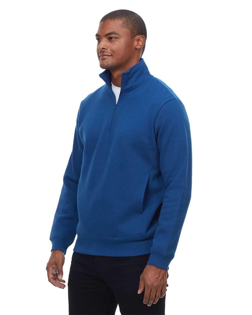Threadfast Apparel-320Q-Ultimate Fleece Quarter-Zip Sweatshirt - Image 8
